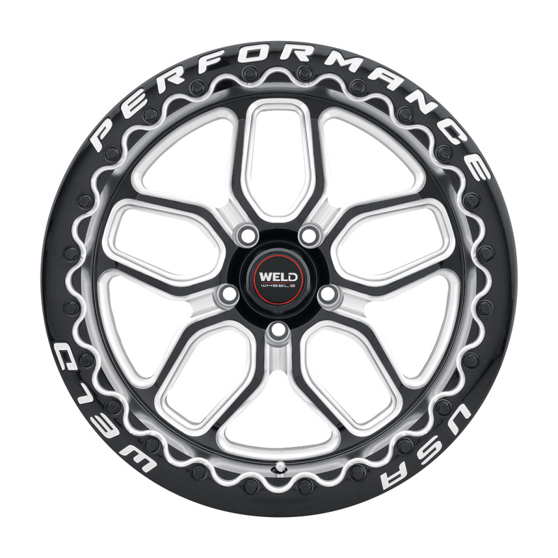 Weld S907 17X10 Laguna Beadlock 5X114.3 ET25 BS6.50 Gloss Black MIL Dia 78.1 - S90770067P25
