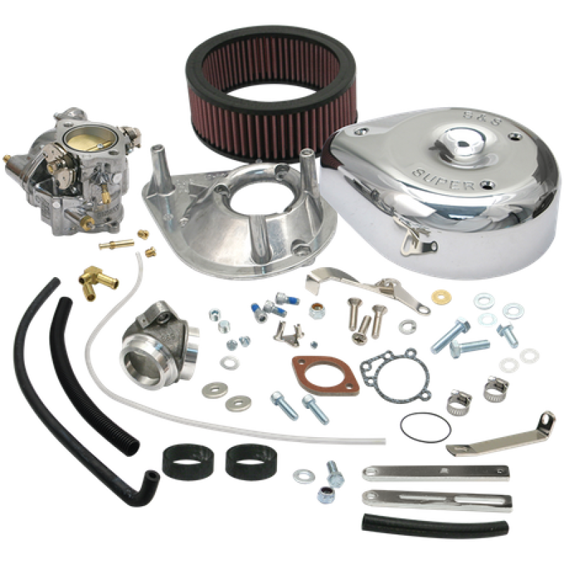 S&S Cycle 79-84 BT Models Super E Carburetor Kit -Standard Tanks - 11-0411