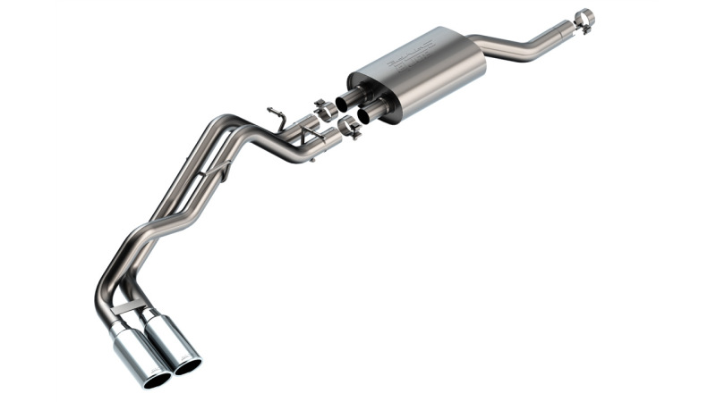 Borla 2024+ Ford Ranger XLT S Type Catback System - Chrome Tip - 140975