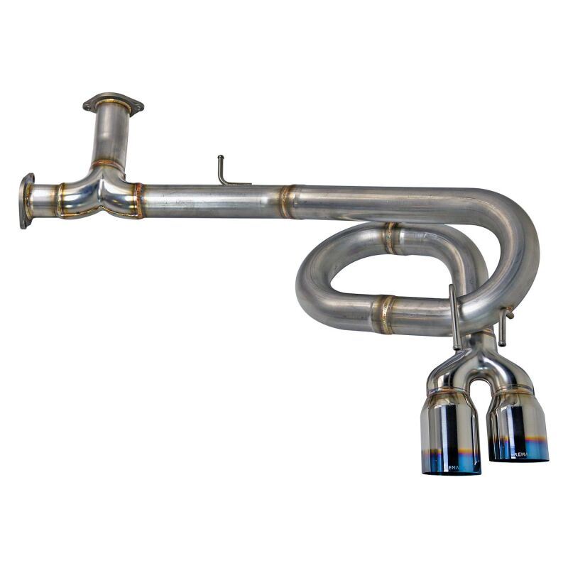 Remark 2022+ Honda Civic Sport Hatchback FL2 (Link Loop) Catback Exhaust Burnt Stainless Steel Tip - RK-C4063H-10T