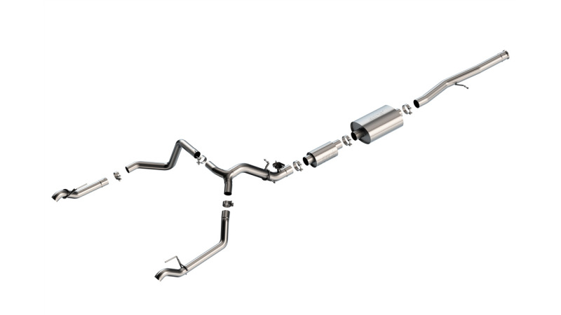Borla 2024 Chevy Silverado 1500 6.2L V8 S-Type Catback Exhaust w/ Simulator (Use Fact. Fascia Tips) - 140993