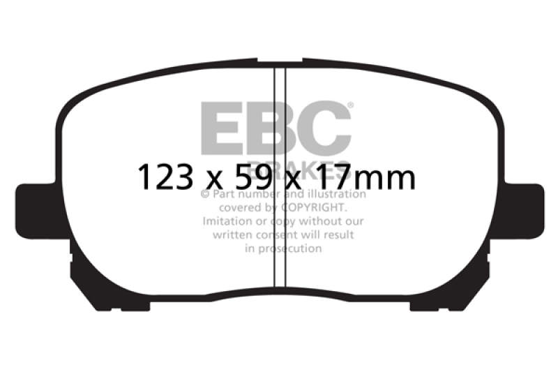 EBC DP21637 Greenstuff 2000 Series Sport Disc Brake Pads For Pontiac Vibe NEW