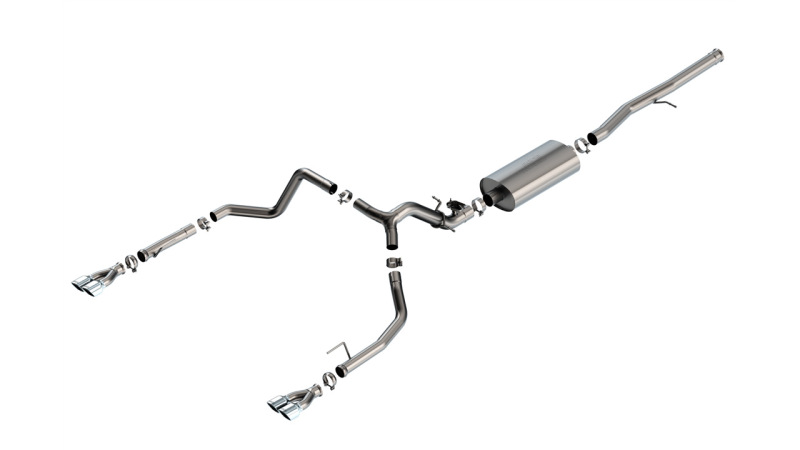 Borla 2024 Chevy Silverado 1500 6.2L V8 Touring Catback Exhaust w/ Simulator - Chrome - 140992