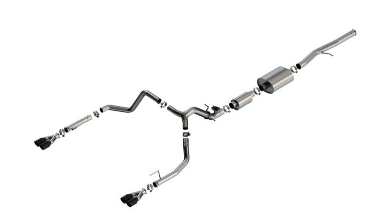 Borla 2024 Chevy Silverado 1500 6.2L V8 S-Type Catback Exhaust w/ Simulator - Black Chrome - 140994BC