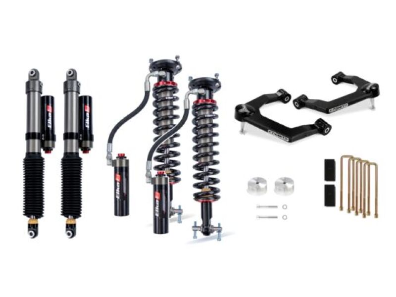 Cognito 19-24 Chevy/GMC Silverado/Sierra 1500 2WD/4WD 3in Elite Leveling Lift Kit w/ Elka 2.5 Shocks - 210-P1138