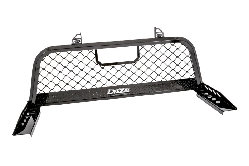 Deezee 17-23 Ford SuperDuty Cargo Management Cab Rack - Blk Mesh - DZ95072RB