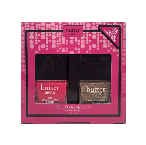 BUTTER LONDON ALL DRESSED UP HOLIDAY 2015 SET: PRIMROSE HILL PICNIC LACQUER, LUCY IN THE SKY LACQUER