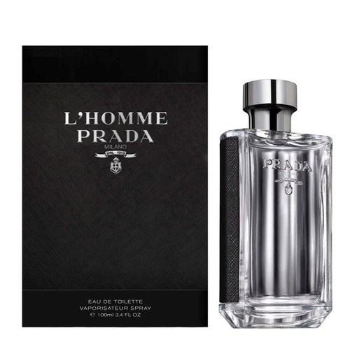 PRADA L'HOMME 3.4 EAU DE TOILETTE SPRAY PRADA L'HOMME 3.4 EAU DE TOILETTE SPRAY