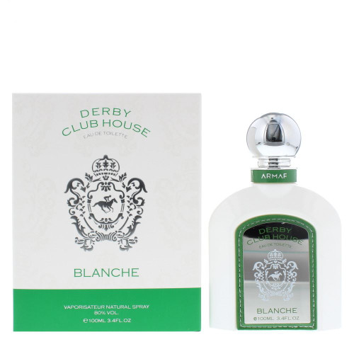 ARMAF DERBY CLUB HOUSE BLANCHE 3.4 EAU DE TOILETTE SPRAY FOR MEN ARMAF DERBY CLUB HOUSE BLANCHE 3.4 EAU DE TOILETTE SPRAY FOR MEN