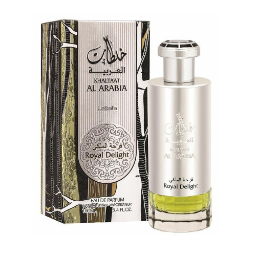 LATTAFA KHALTAAT AL ARABIA ROYAL DELIGHT (SILVER) 3.4 EAU DE PARFUM SPRAY LATTAFA KHALTAAT AL ARABIA ROYAL DELIGHT (SILVER) 3.4 EAU DE PARFUM SPRAY