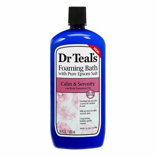 DR TEAL'S CALM & SERENITY WITH ROSE ESSENTIAL OIL 34 OZ FOAMING BATH