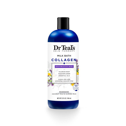 DR TEAL'S COLLAGEN + RESTORATIVE SKIN 32 OZ MILK BATH DR TEAL'S COLLAGEN + RESTORATIVE SKIN 32 OZ MILK BATH