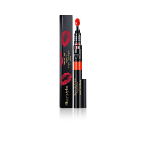 ELIZABETH ARDEN BEAUTIFUL COLOR 0.08 LIQUID LIP LACQUER #28 CORAL INFUSION