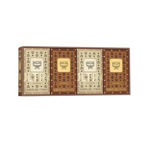MCM 4 PCS MINI SET FOR WOMEN: 2 X MCM 0.23 EAU DE PARFUM + 2 X ULTRA 0.23 EAU DE PARFUM MCM 4 PCS MINI SET FOR WOMEN: 2 X MCM 0.23 EAU DE PARFUM + 2 X ULTRA 0.23 EAU DE PARFUM