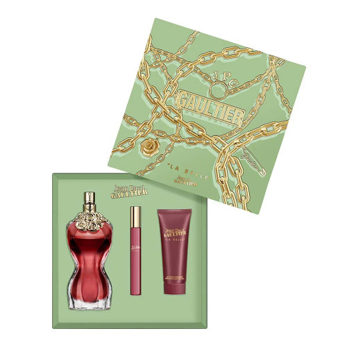 JEAN PAUL GAULTIER LA BELLE 3 PCS SET FOR WOMEN: 3.3 EAU DE PARFUM SPRAY + 2.5 BODY LOTION + 0.3 EAU DE PARFUM SPRAY JEAN PAUL GAULTIER LA BELLE 3 PCS SET FOR WOMEN: 3.3 EAU DE PARFUM SPRAY + 2.5 BODY LOTION + 0.3 EAU DE PARFUM SPRAY
