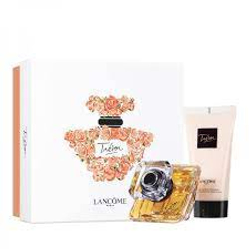 TRESOR 2 PCS SET: 1 OZ EAU DE PARFUM SPRAY + 1.6 BODY LOTION (HARD BOX)