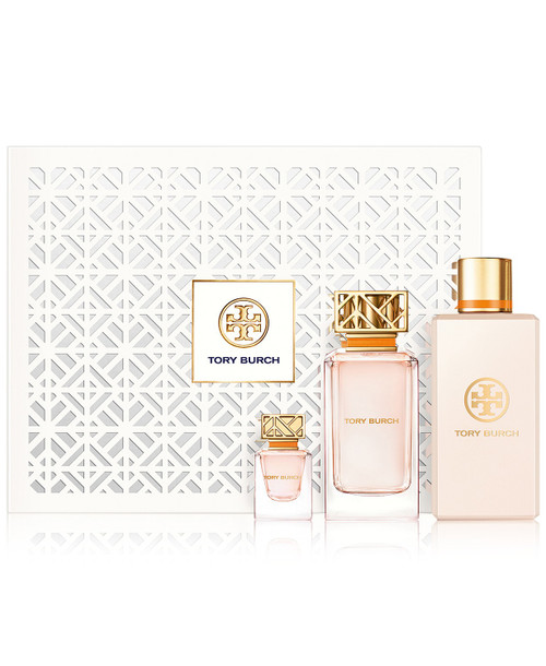 TORY BURCH 3 PCS SET: 3.4 EAU DE PARFUM SPRAY + 7 ML EAU DE PARFUM + 7.6 OZ BODY LOTION