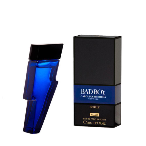 CAROLINA HERRERA BAD BOY COBALT ELIXIR 0.27 EAU DE PARFUM MINI FOR MEN CAROLINA HERRERA BAD BOY COBALT ELIXIR 0.27 EAU DE PARFUM MINI FOR MEN