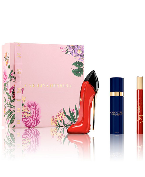 CAROLINA HERRERA VERY GOOD GIRL 3 PCS SET FOR WOMEN: 2.7 EAU DE PARFUM SPRAY + 0.34 EAU DE PARFUM SPRAY + 3.4 BODY MIST