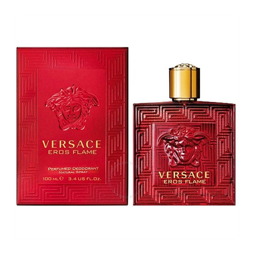 VERSACE EROS FLAME 3.4 DEODORANT SPRAY (GLASS BOTTLE) VERSACE EROS FLAME 3.4 DEODORANT SPRAY (GLASS BOTTLE)