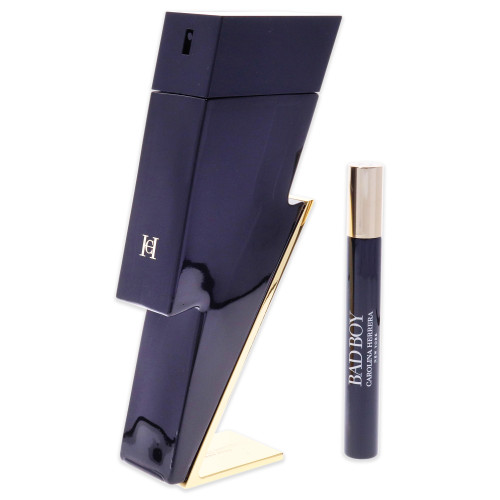 CAROLINA HERRERA BAD BOY 2 PCS SET FOR MEN: 3.4 EAU DE TOILETTE SPRAY + 0.34 EAU DE TOILETTE SPRAY CAROLINA HERRERA BAD BOY 2 PCS SET FOR MEN: 3.4 EAU DE TOILETTE SPRAY + 0.34 EAU DE TOILETTE SPRAY