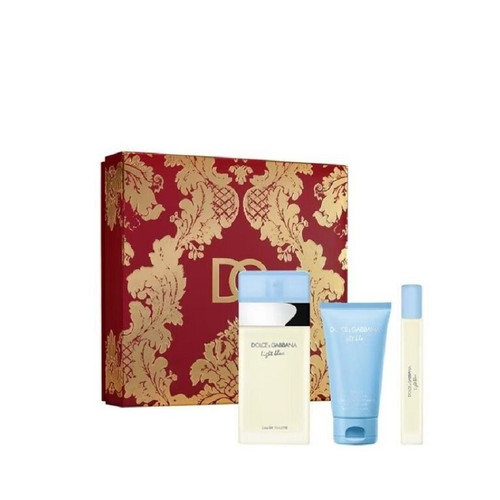 DOLCE & GABBANA LIGHT BLUE 3 PCS SET FOR WOMEN: 3.3 EAU DE TOILETTE SPRAY + 0.33 EAU DE TOILETTE SPRAY + 1.7 BODY CREAM DOLCE & GABBANA LIGHT BLUE 3 PCS SET FOR WOMEN: 3.3 EAU DE TOILETTE SPRAY + 0.33 EAU DE TOILETTE SPRAY + 1.7 BODY CREAM