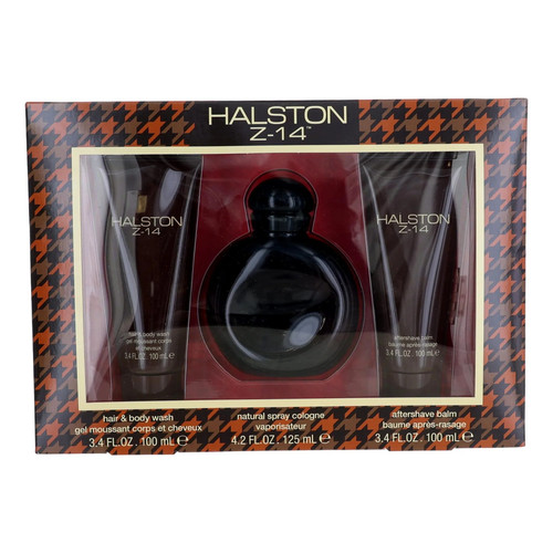 HALSTON Z-14 3 PCS SET FOR MEN: 4.2 COLOGNE SPRAY + 3.4 AFTERSHAVE BALM + 3.4 HAIR & BODY WASH HALSTON Z-14 3 PCS SET FOR MEN: 4.2 COLOGNE SPRAY + 3.4 AFTERSHAVE BALM + 3.4 HAIR & BODY WASH