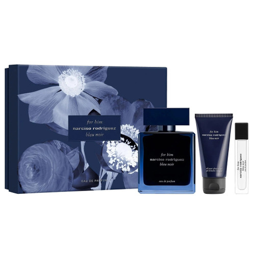 NARCISO RODRIGUEZ FOR HIM BLUE NOIR 3 PCS SET: 3.3 EAU DE PARFUM + 0.33 EAU DE PARFUM + 1.6 SHOWER GEL NARCISO RODRIGUEZ FOR HIM BLUE NOIR 3 PCS SET: 3.3 EAU DE PARFUM + 0.33 EAU DE PARFUM + 1.6 SHOWER GEL
