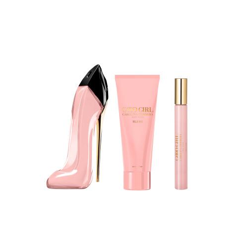 CAROLINA HERRERA GOOD GIRL BLUSH 3 PCS SET: 2.7 EAU DE PARFUM SPRAY + 0.34 EAU DE PARFUM SPRAY + 3.4 BODY LOTION CAROLINA HERRERA GOOD GIRL BLUSH 3 PCS SET: 2.7 EAU DE PARFUM SPRAY + 0.34 EAU DE PARFUM SPRAY + 3.4 BODY LOTION