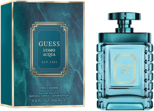 GUESS UOMO ACQUA 3.4 EAU DE TOILETTE SPRAY GUESS UOMO ACQUA 3.4 EAU DE TOILETTE SPRAY