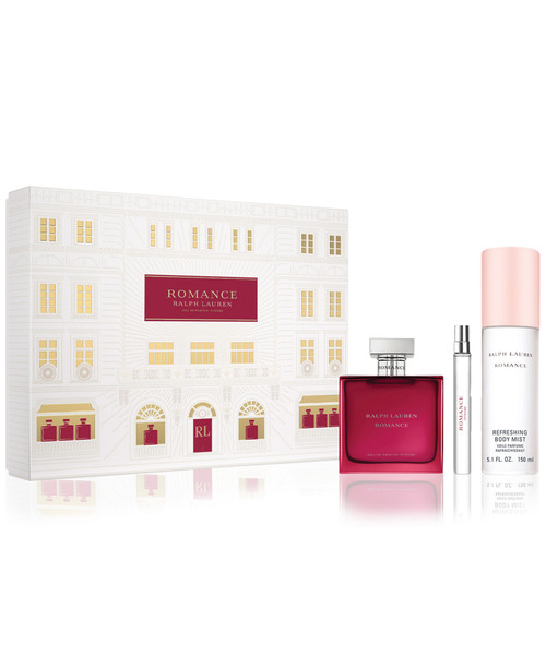 ROMANCE INTENSE 3 PCS SET FOR WOMEN: 3.4 EAU DE PARFUM SPRAY + 0.34 EAU DE PARFUM SPRAY + 5.1 BODY MIST