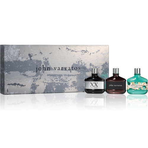 JOHN VARVATOS 3 PCS MINI SET FOR MEN: 15 ML EAU DE TOILETTE + XX 15 ML EAU DE TOILETTE + XX ARTISAN TEAL 15 ML EAU DE TOILETTE JOHN VARVATOS 3 PCS MINI SET FOR MEN: 15 ML EAU DE TOILETTE + XX 15 ML EAU DE TOILETTE + XX ARTISAN TEAL 15 ML EAU DE TOILETTE