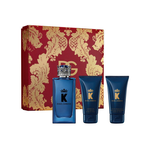 DOLCE & GABBANA 'K' 3 PCS SET FOR MEN: 3.3 EAU DE PARFUM SPRAY + 1.7 AFTER SHAVE BALM + 1.7 SHOWER GEL DOLCE & GABBANA 'K' 3 PCS SET FOR MEN: 3.3 EAU DE PARFUM SPRAY + 1.7 AFTER SHAVE BALM + 1.7 SHOWER GEL