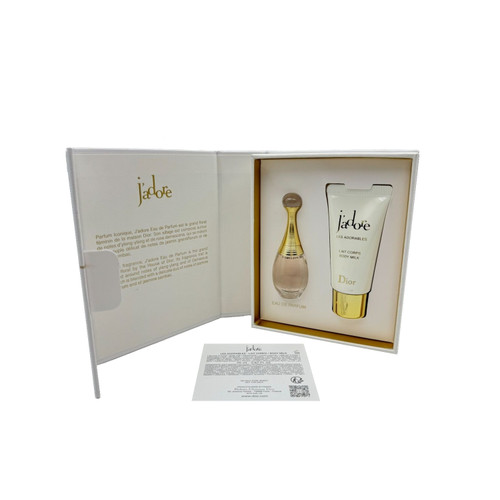 J'ADORE 2 PCS MINI SET FOR WOMEN: 5 ML EAU DE PARFUM + LES ADORABLES 0.67 BODY MILK