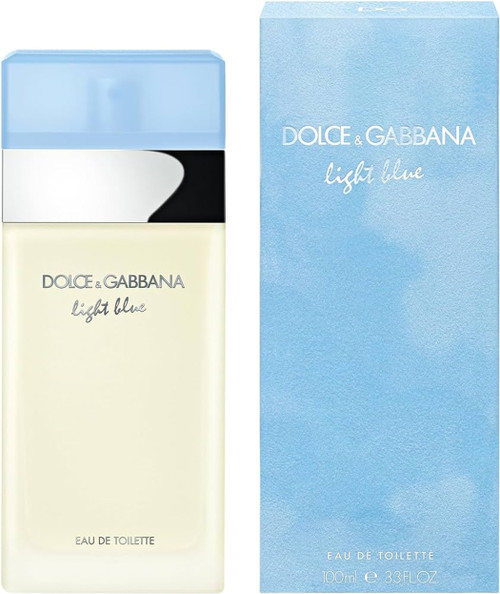 DOLCE & GABBANA LIGHT BLUE 3.3 EAU DE TOILETTE SPRAY FOR WOMEN. DOLCE & GABBANA LIGHT BLUE 3.3 EAU DE TOILETTE SPRAY FOR WOMEN.