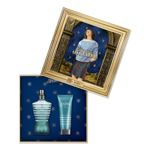 JEAN PAUL GAULTIER LE MALE 2 PCS SET FOR MEN: 2.5 EAU DE TOILETTE SPRAY + 2.5 SHOWER GEL. JEAN PAUL GAULTIER LE MALE 2 PCS SET FOR MEN: 2.5 EAU DE TOILETTE SPRAY + 2.5 SHOWER GEL.