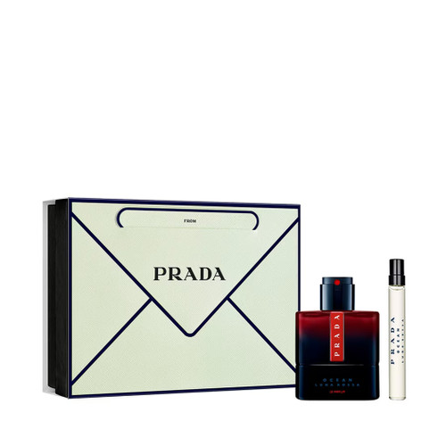 PRADA LUNA ROSSA OCEAN LE PARFUM 2 PCS SET FOR MEN: 1.7 PARFUM SPRAY + 0.33 PARFUM SPRAY PRADA LUNA ROSSA OCEAN LE PARFUM 2 PCS SET FOR MEN: 1.7 PARFUM SPRAY + 0.33 PARFUM SPRAY