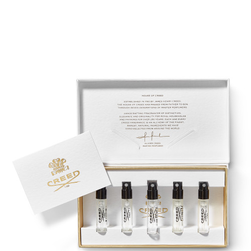 CREED 5 * 0.06 EAU DE PARFUM SPRAY VIALS SET: AVENTUS + SILVER MOUNTAIN WATER + GREEN IRISH TWEED + MILLESIME + THE ORIGINAL VETIVER CREED 5 * 0.06 EAU DE PARFUM SPRAY VIALS SET: AVENTUS + SILVER MOUNTAIN WATER + GREEN IRISH TWEED + MILLESIME + THE ORIGINAL VETIVER