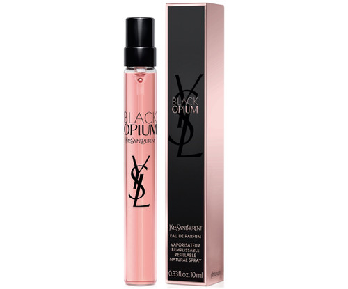 YSL BLACK OPIUM 0.33 EAU DE PARFUM SPRAY FOR WOMEN REFILLABLE YSL BLACK OPIUM 0.33 EAU DE PARFUM SPRAY FOR WOMEN REFILLABLE