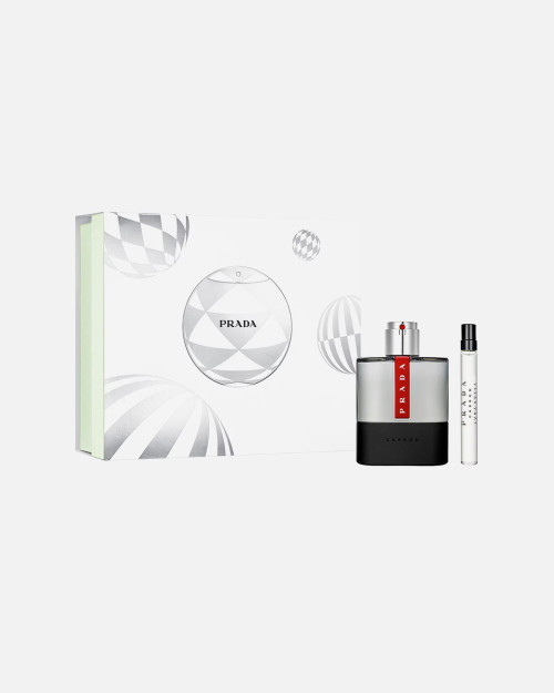 PRADA LUNA ROSSA CARBON 2 PCS SET FOR MEN: 3.3 EAU DE TOILETTE SPRAY + 0.33 EAU DE TOILETTE SPRAY