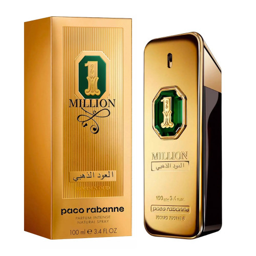 PACO RABANNE ONE MILLION GOLDEN OUD 3.4 PARFUM INTENSE SPRAY FOR MEN