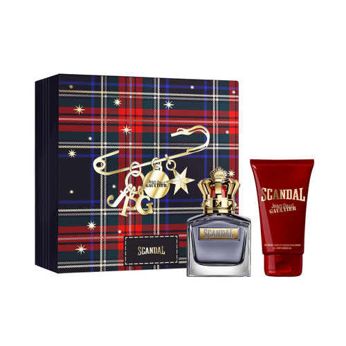 JEAN PAUL GAULTIER SCANDAL 2 PCS SET FOR MEN: 3.4 EAU DE TOILETTE SPRAY + 2.5 SHOWER GEL