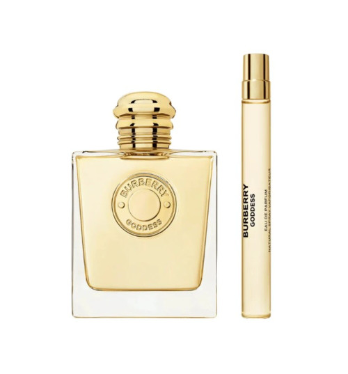BURBERRY GODDESS 2 PCS SET FOR WOMEN: 3.3 EAU DE PARFUM SPRAY + 0.33 EAU DE PARFUM SPRAY (TRAVEL)
