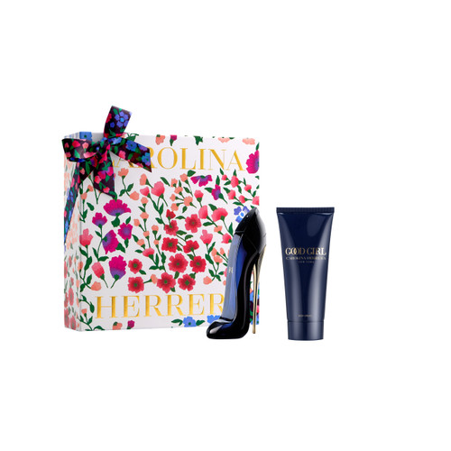 CAROLINA HERRERA GOOD GIRL 2 PCS SET: 1.7 EAU DE PARFUM SPRAY + 3.4 BODY CREAM