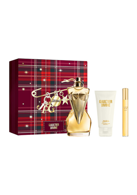 JEAN PAUL GAULTIER DIVINE 3 PCS SET FOR WOMEN: 3.3 EAU DE PARFUM SPRAY + 2.5 BODY LOTION + 0.33 EAU DE PARFUM SPRAY
