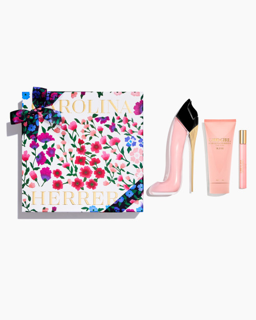 CAROLINA HERRERA GOOD GIRL BLUSH 3 PCS SET: 2.7 EAU DE PARFUM SPRAY + 0.34 EAU DE PARFUM SPRAY + 3.4 BODY LOTION..