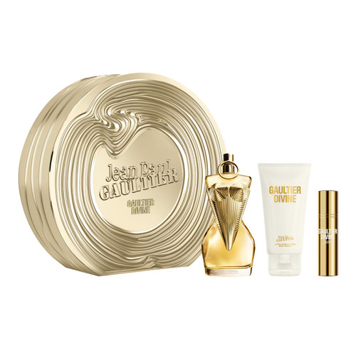 JEAN PAUL GAULTIER DIVINE 3 PCS SET FOR WOMEN: 3.4 EAU DE PARFUM SPRAY + 2.5 BODY LOTION + 0.34 EAU DE PARFUM SPRAY