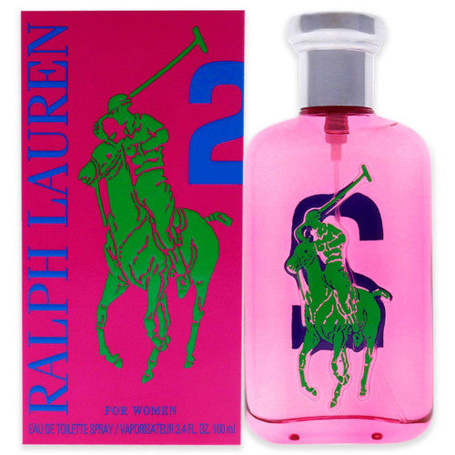 POLO BIG PONY #2 PINK 3.4 EAU DE TOILETTE SPRAY FOR WOMEN.