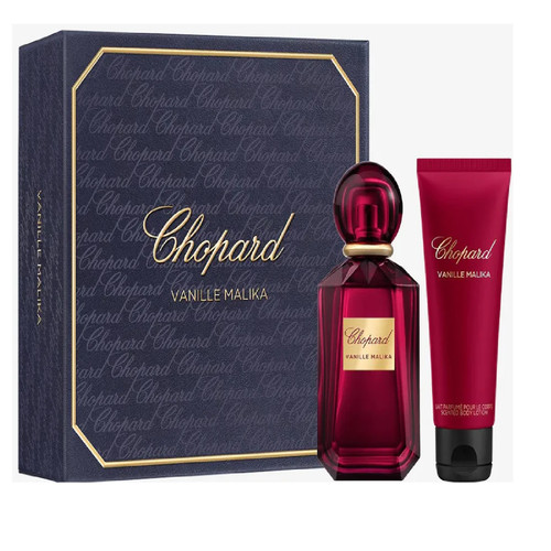 CHOPARD LADIES IMPERIALE VANILLE MALIKA 2 PCS SET FOR WOMEN: 3.4 EAU DE PARFUM SPRAY + 2.5 BODY LOTION