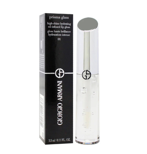 ARMANI PRISMA GLASS 0.11 LIP GLOSS #01 CLEAR SHINE